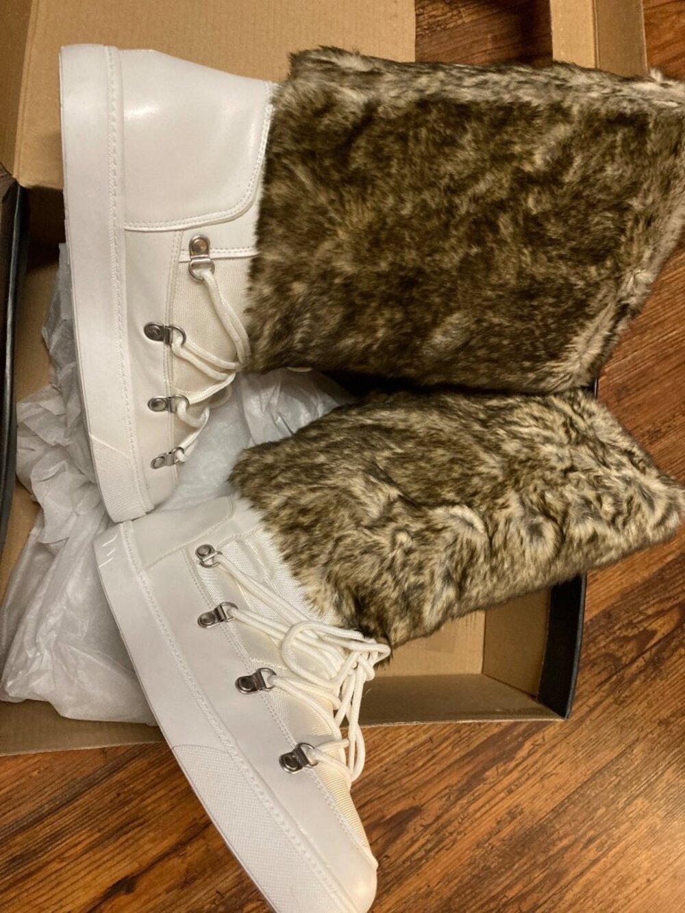 INC International Concepts Women White Winter Boot 8M US New In Box - Picture 2 of 9